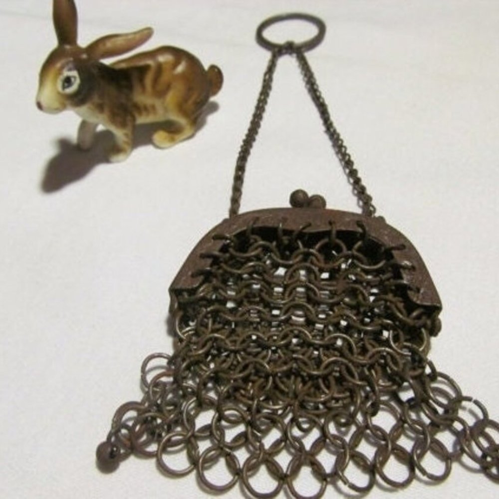 Germany Antique Purse Rare 1800's Antique Rare Ch… - image 2